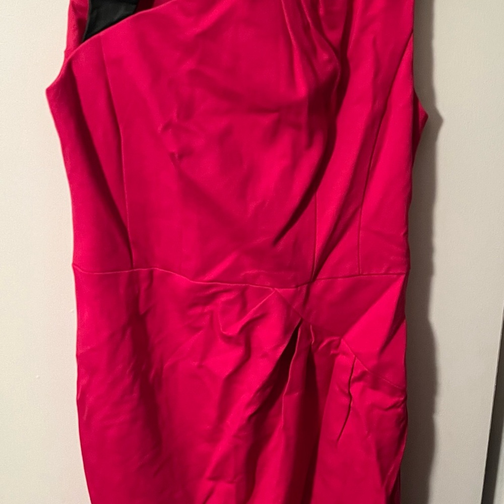 Nanette Lepore One Shoulder Fuchsia Dress